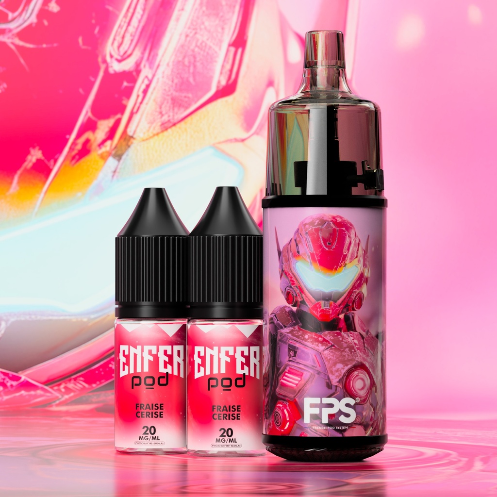 FPS - Tank 30K - ENFER POD Cherry Strawberry Ice 20mg