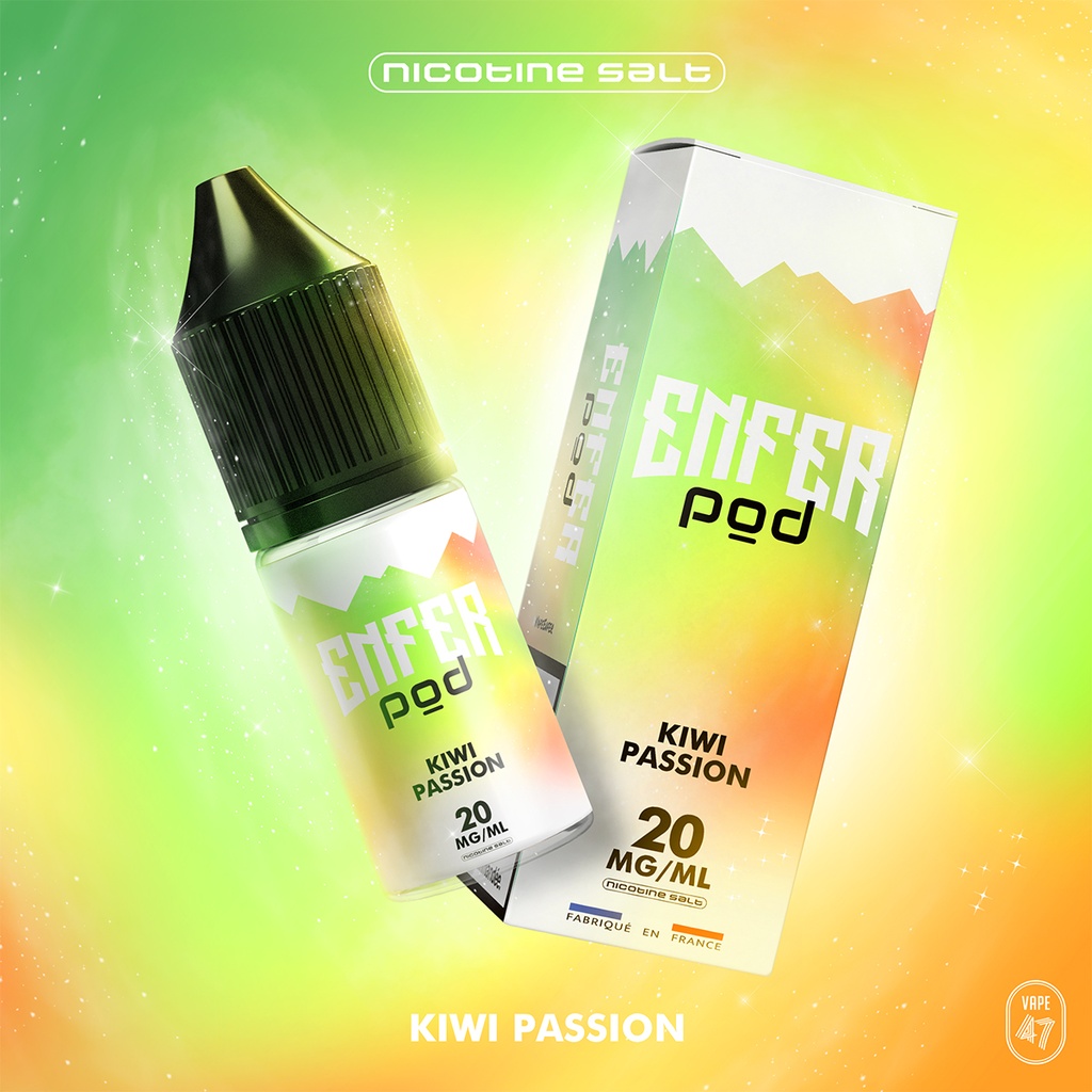 FPS - E-liquide - ENFER Pod Kiwi Passion (20mg/mL - 10mL)