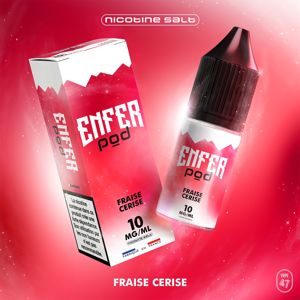 FPS - E-liquide - ENFER Pod Fraise Cerise (10mL)