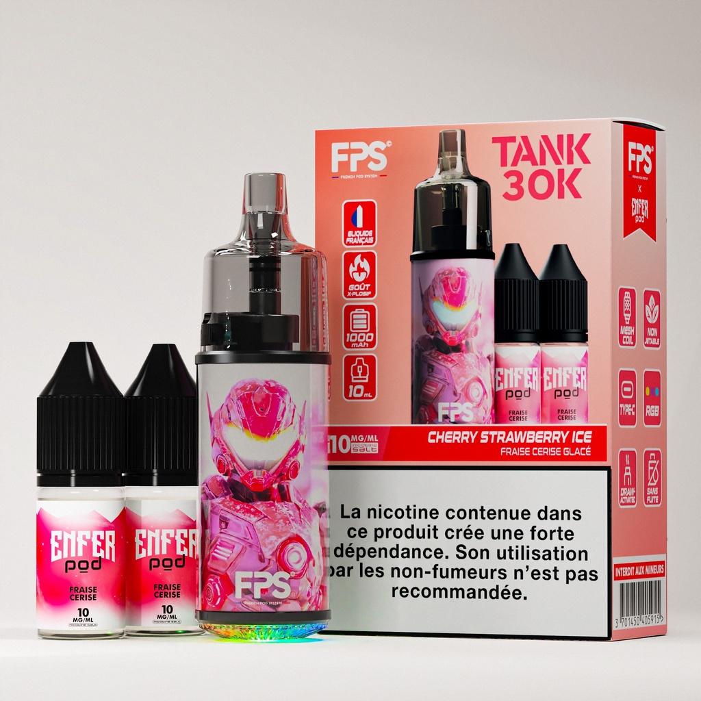 FPS - Tank 30K - ENFER POD Cherry Strawberry Ice