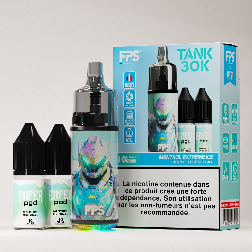 FPS - Tank 30K - ENFER POD Menthol Extreme Ice
