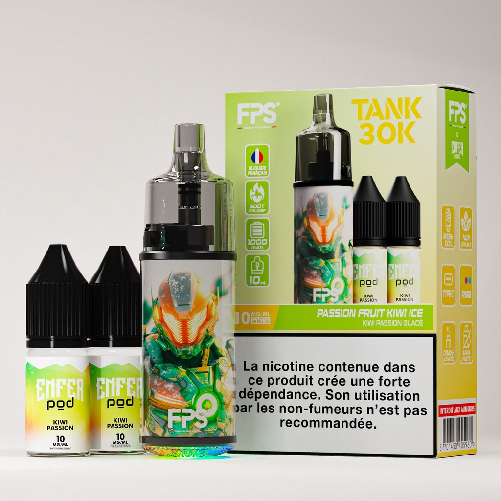 FPS - Tank 30K - ENFER POD Passion Fruit Kiwi Ice