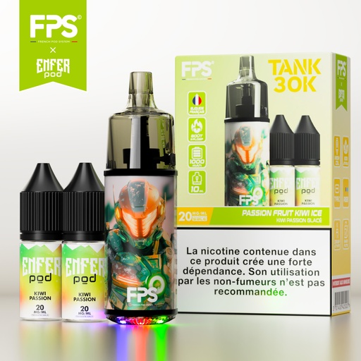 [FPST30EPKP] FPS - Tank 30K - ENFER POD Passion Fruit Kiwi Ice 20mg