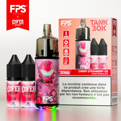 [FPST30EPCS] FPS - Tank 30K - ENFER POD Cherry Strawberry Ice 20mg