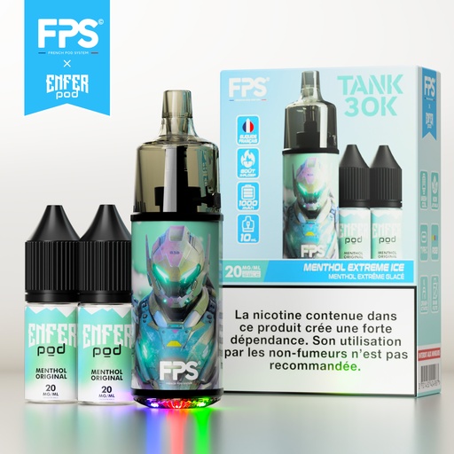 [FPST30EPME] FPS - Tank 30K - ENFER POD Menthol Extreme Ice 20mg